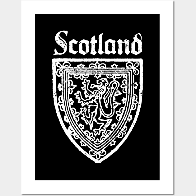 Scotland Emblem Vintage Scottish Wall Art by Foxxy Merch
